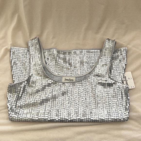 Neiman Marcus Sequin Top - Picture 7 of 7